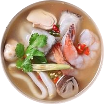 clear tom yum seafood soup modified